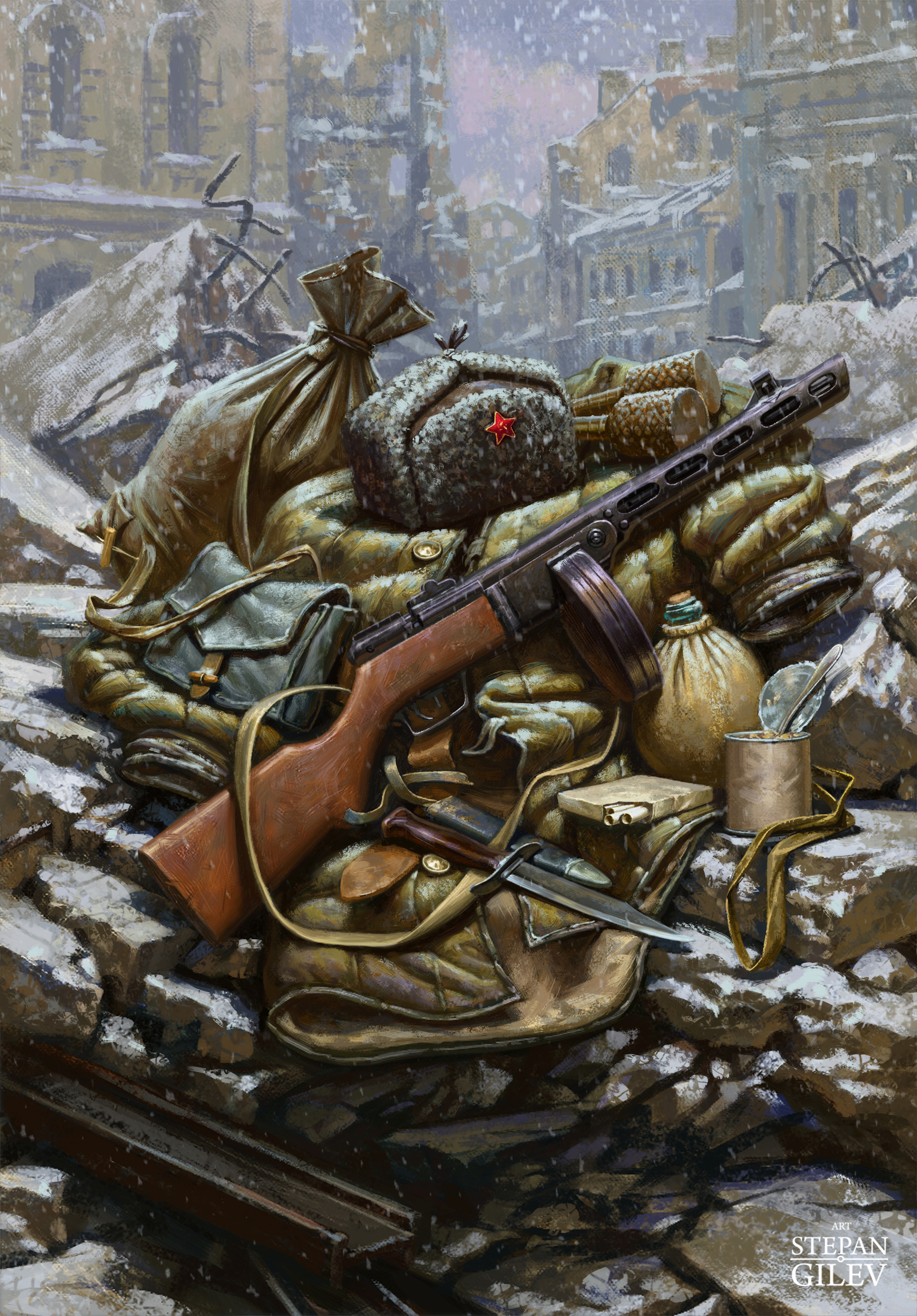 Stalingrad   art stepan gilev 