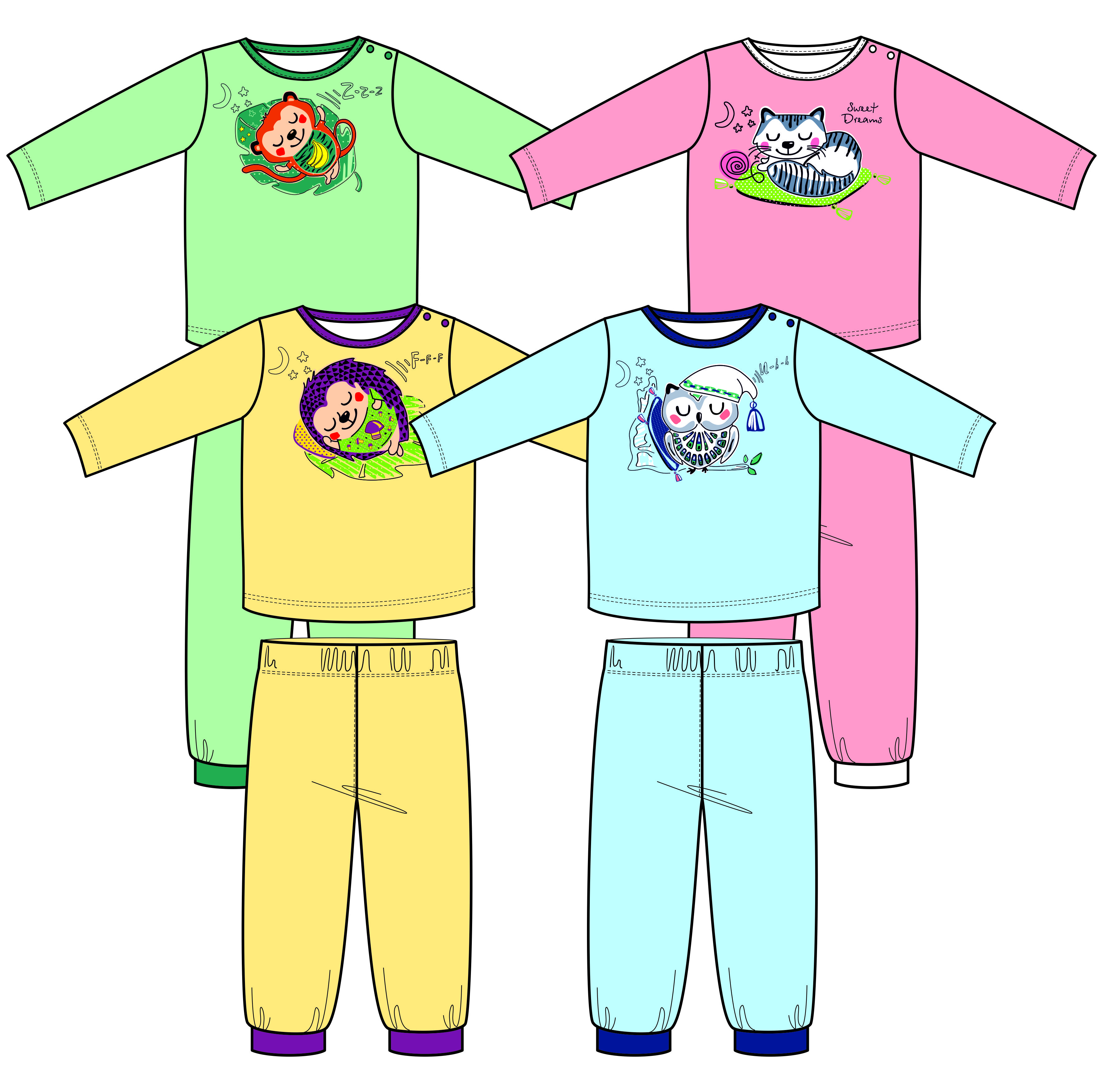 Пижама рисунок для детей