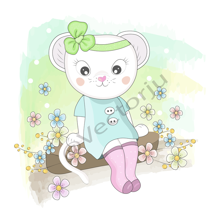 Main mouse and flowers1 01