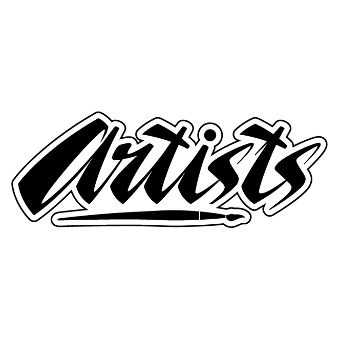 Main artists lettering