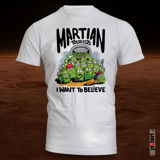 Main martian tourists t shirt