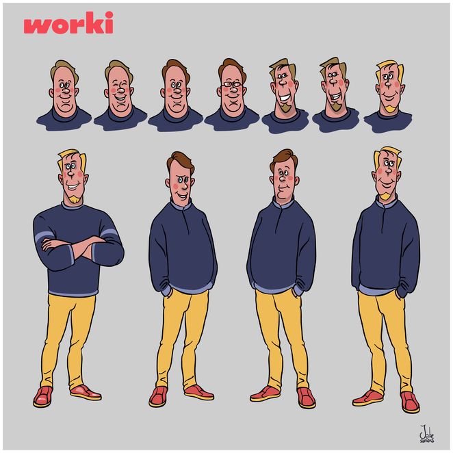 Main worki jake caricature 2 