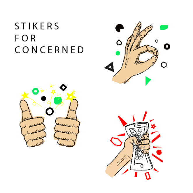 Main concerned stikers 100