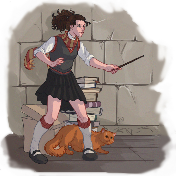 Иллюстрация Hermione Granger в стиле 2d, компьютерная графика Illustrators....