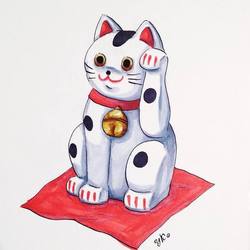 Maneki Neko (markers)