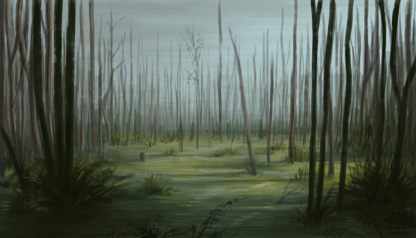 Нарисовать болото