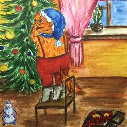 Как лисенок Пашка Новый Год встречал