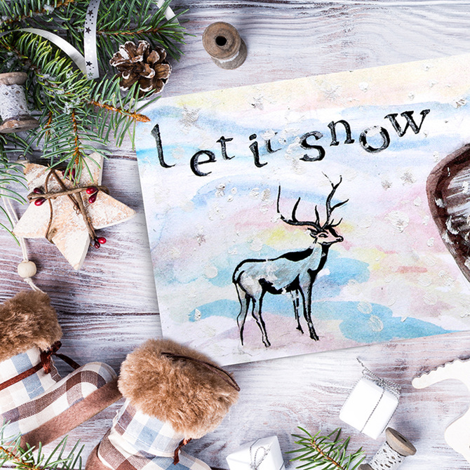 Let it snow mafia. Let it Snow акварель. Let it Snow Polaroid poster.