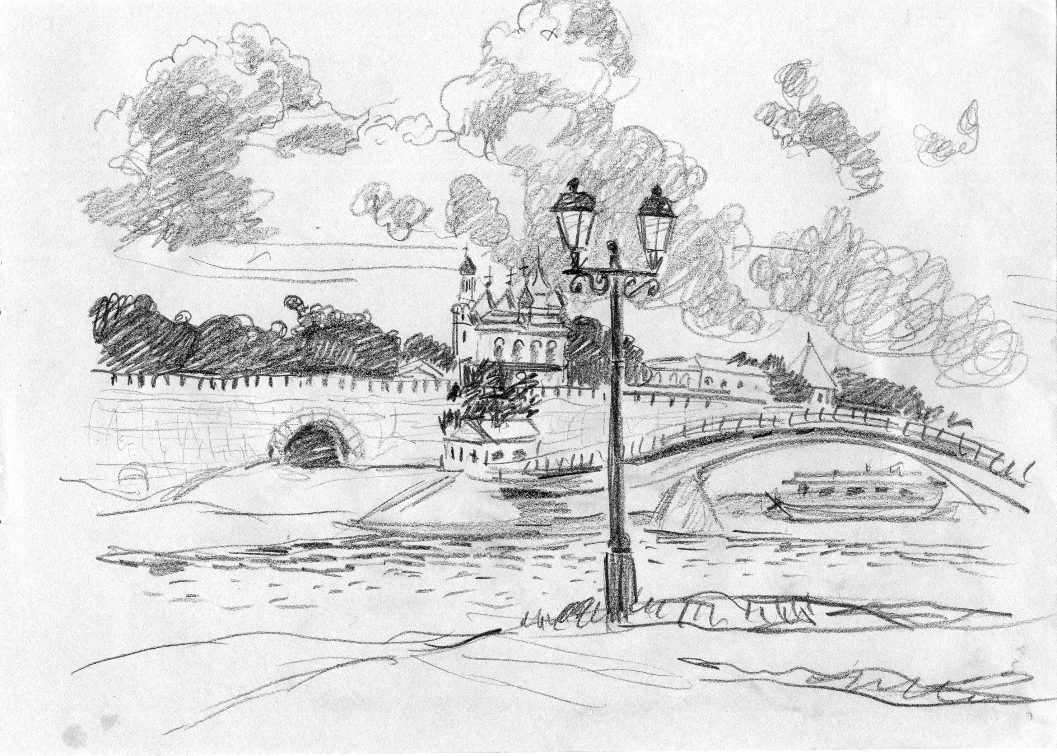 Кремль Великий Новгород иллюстрация