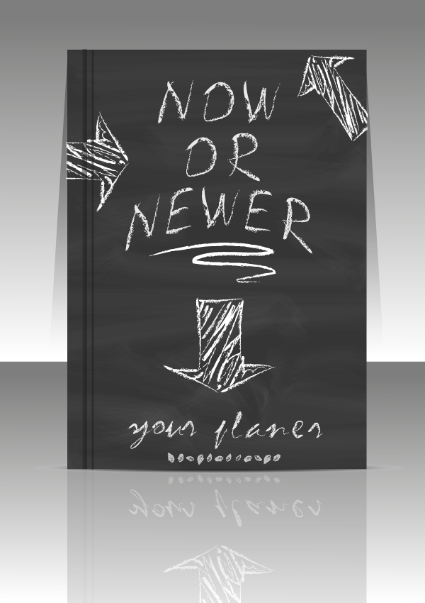 Иллюстрация Блокнот открытка в стиле графика, декоративный, другое