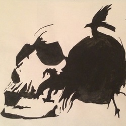 Black skull