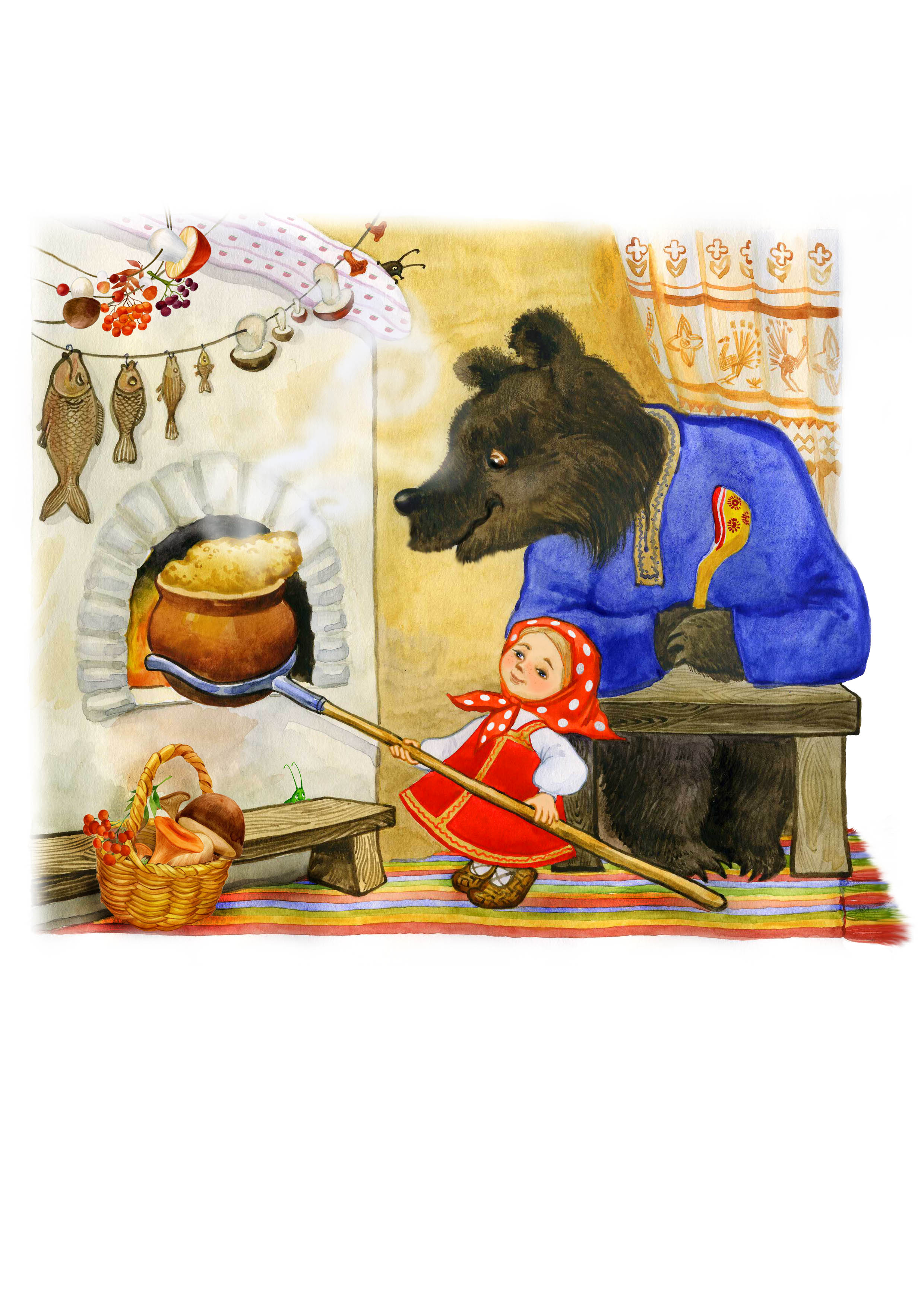 Маша и медведь иллюстратор Вениамин лосин