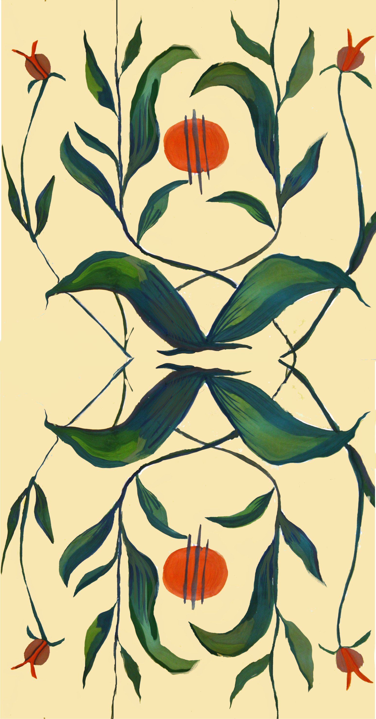 Иллюстрация Паттерн в стиле арт-нуво в стиле графика, декоративный,