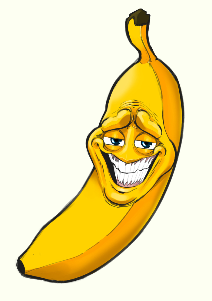 Иллюстрация Banana в стиле 2d, комикс, персонажи Illustrators.ru.