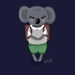 грустный коала