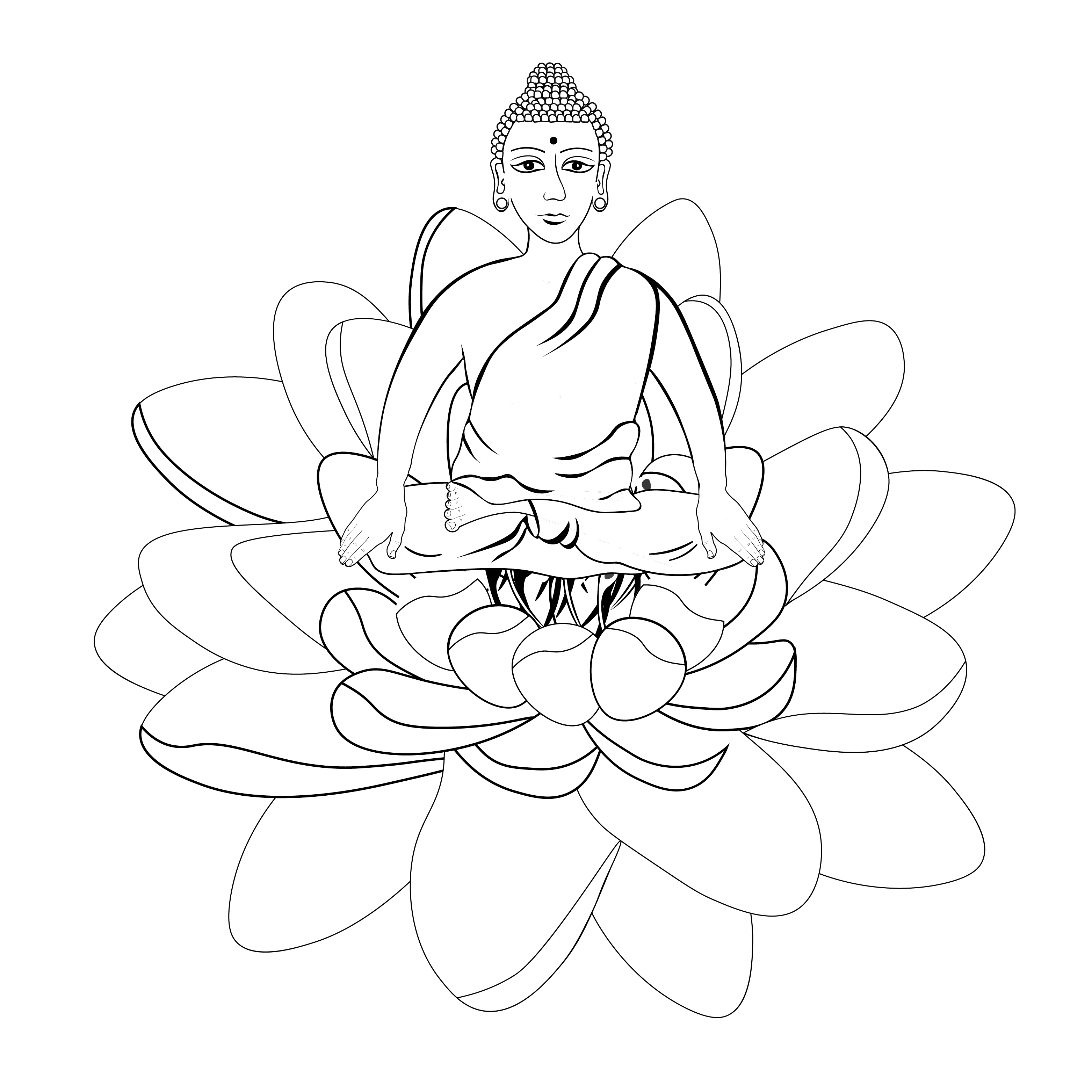 Будда на цветке лотоса