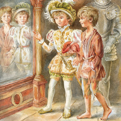 Иллюстрация к "Принцу и нищему" Марка Твена