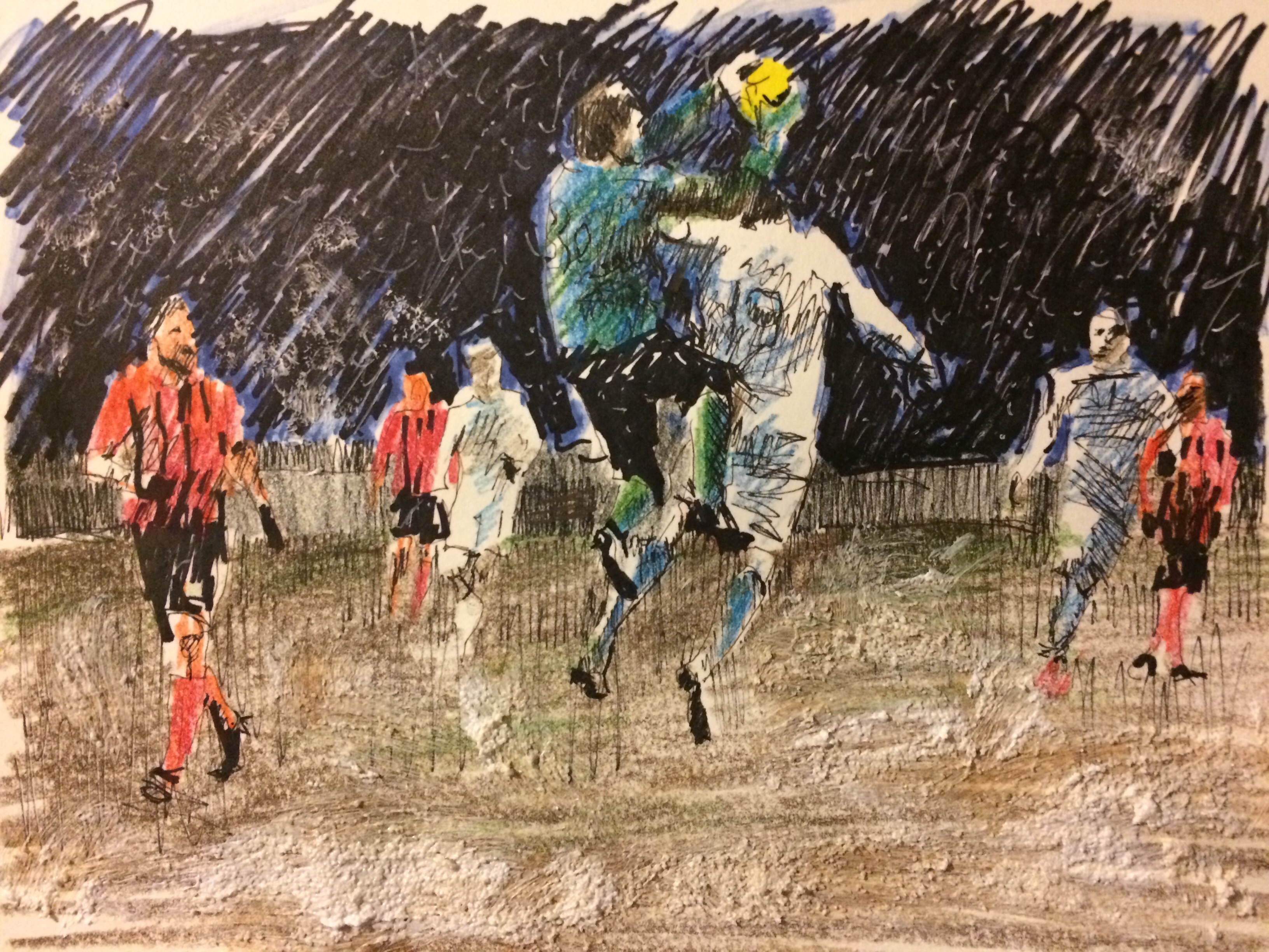 Football painting. Картина футбол. Картина футболист. Картина футбольный матч. Футбол в графике.