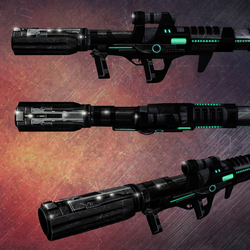 futuristic version of a bazooka