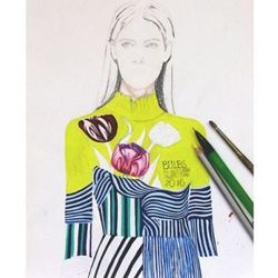 Fashion illustration Mary Katranzou