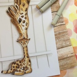  Giraffe Sketch