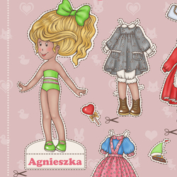 Бумажная кукла Agnieszka