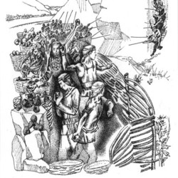 Серия иллюстраций для книги "Паучий замок" глава "Сражение"