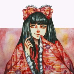 Девушка в кимоно 