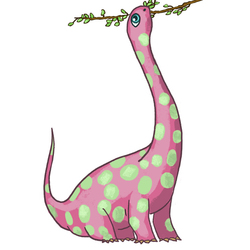 буква J в форме динозаврика