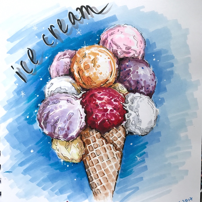 Ice cream рисунок