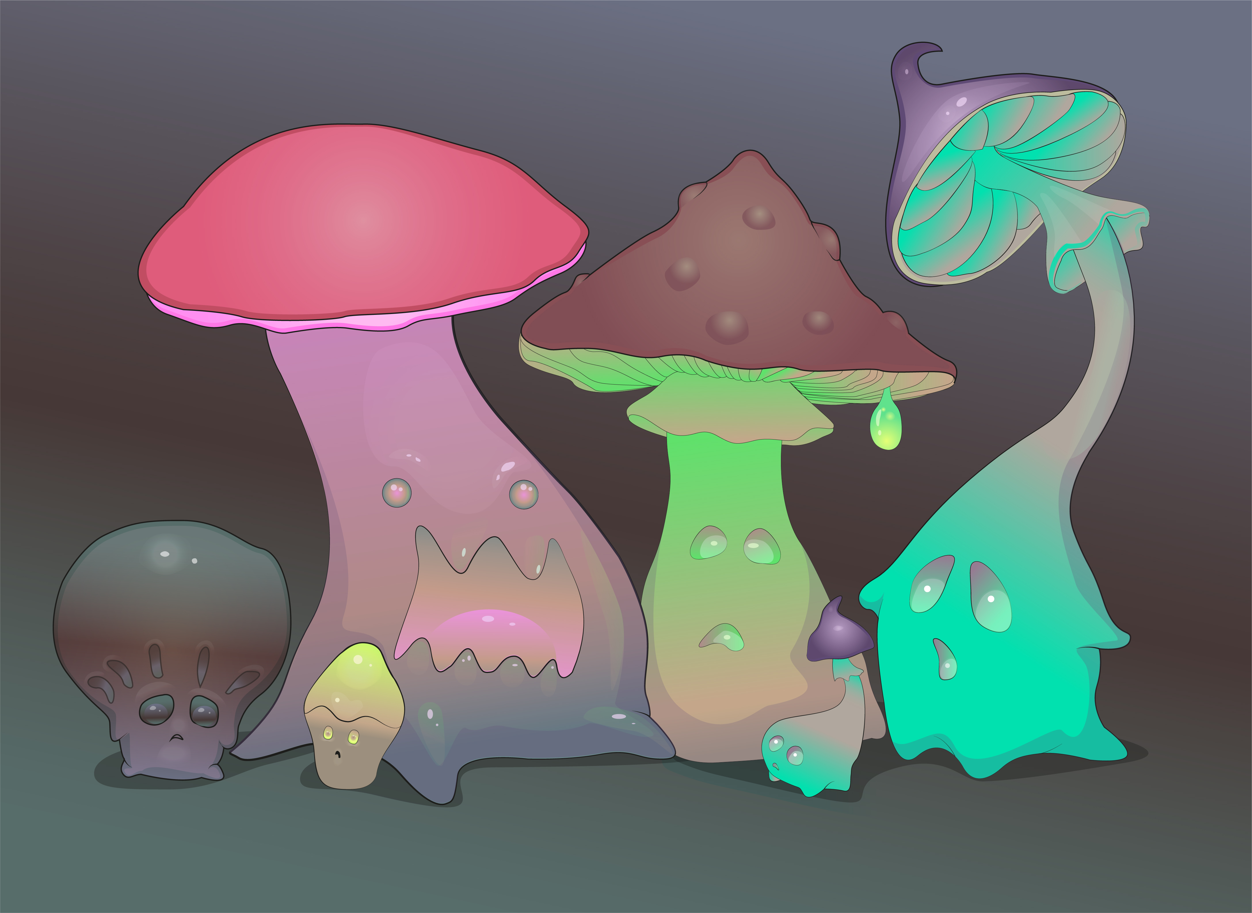 Няшные грибы