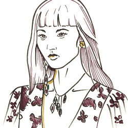 Fashion illustration. Rodarte Spring 2017