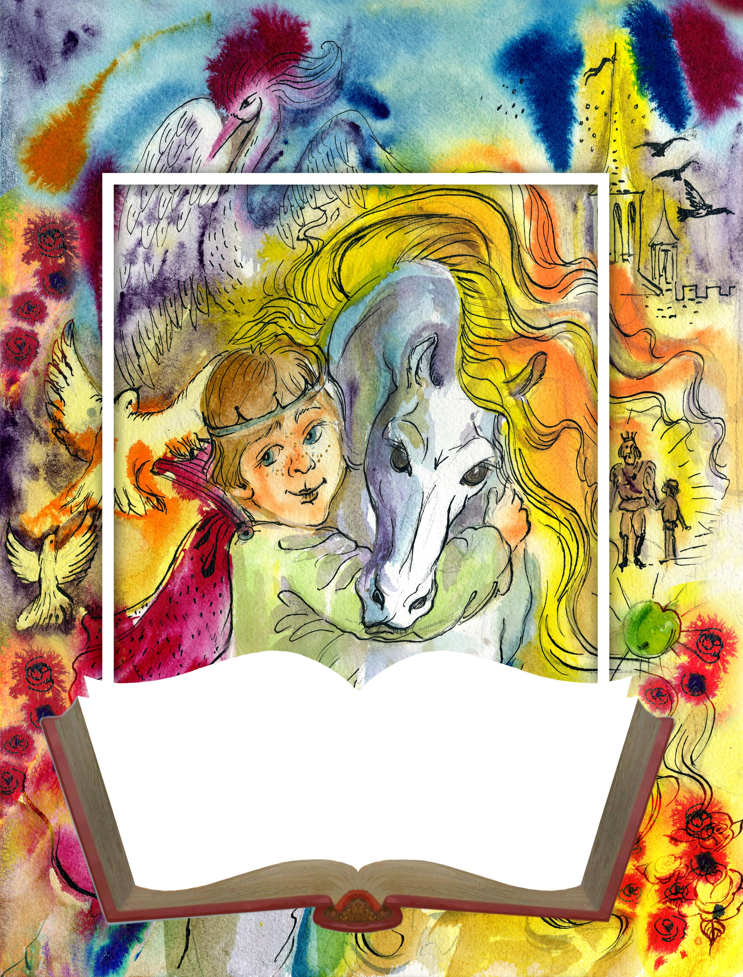 Иллюстрация Мио мой Мио в стиле графика | Illustrators.ru