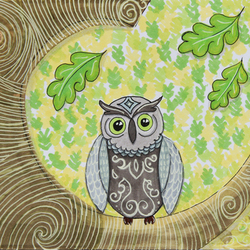 Owl in the Forest 