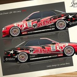 Винил на Toyota Chaser RDS Vostok Livery 2016. Макар Черныш