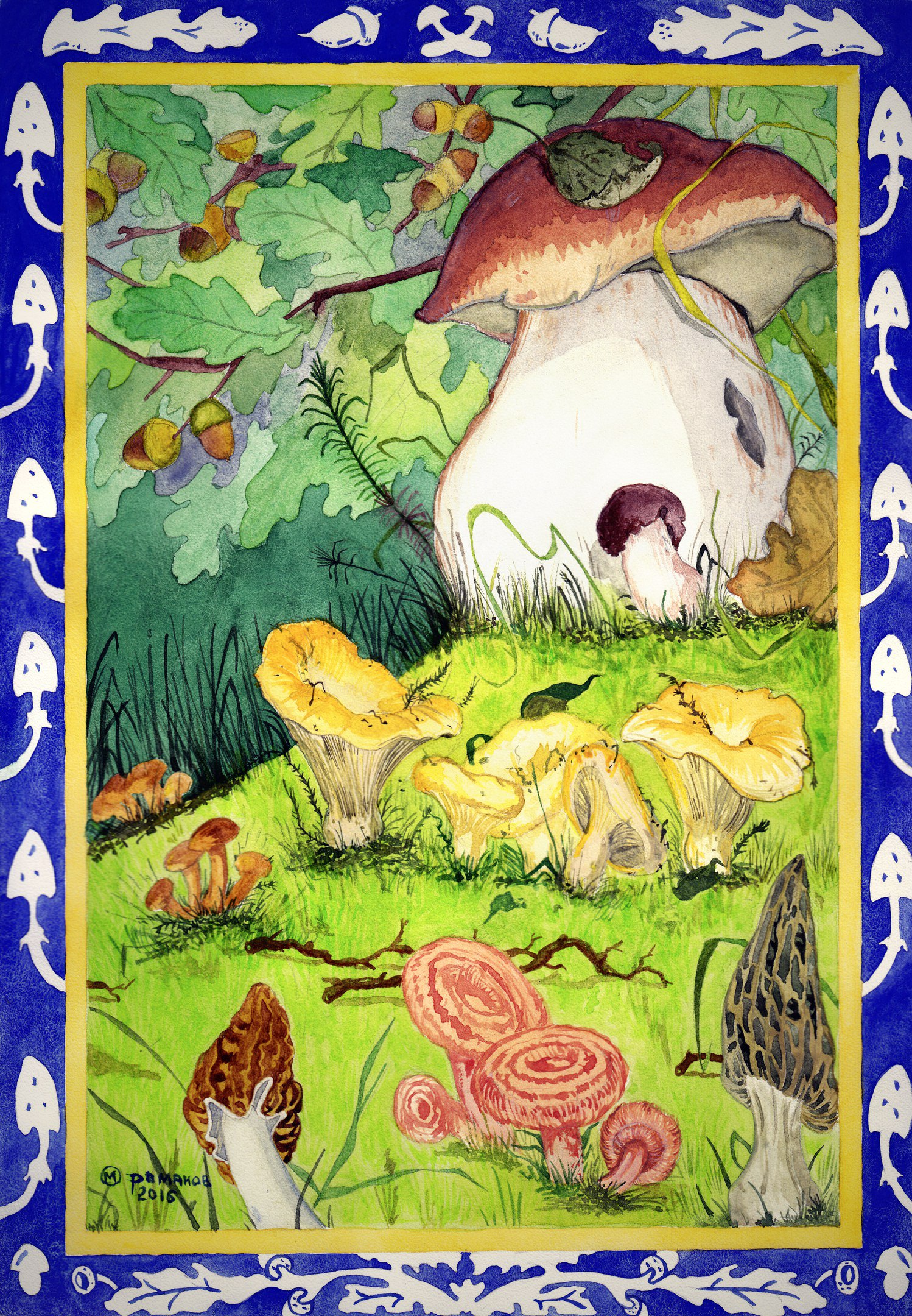 Иллюстрации к сказке Даля война грибов