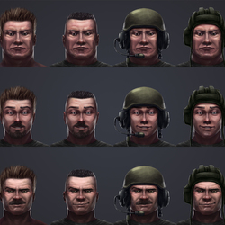 Портреты членов экипажа для игры Кризис