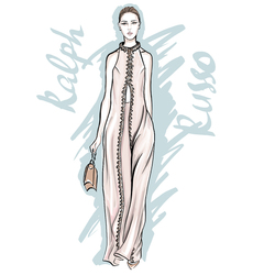 Fashion illustration for Ralph&Russo. 