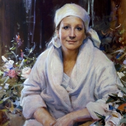 Женский портрет маслом