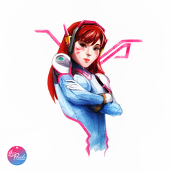 D.VA Overwatch Funart