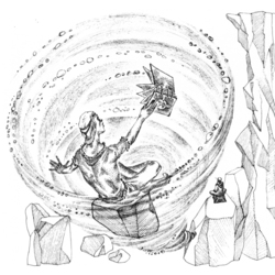 Серия иллюстраций для книги "Паучий замок" глава "Вихрь""
