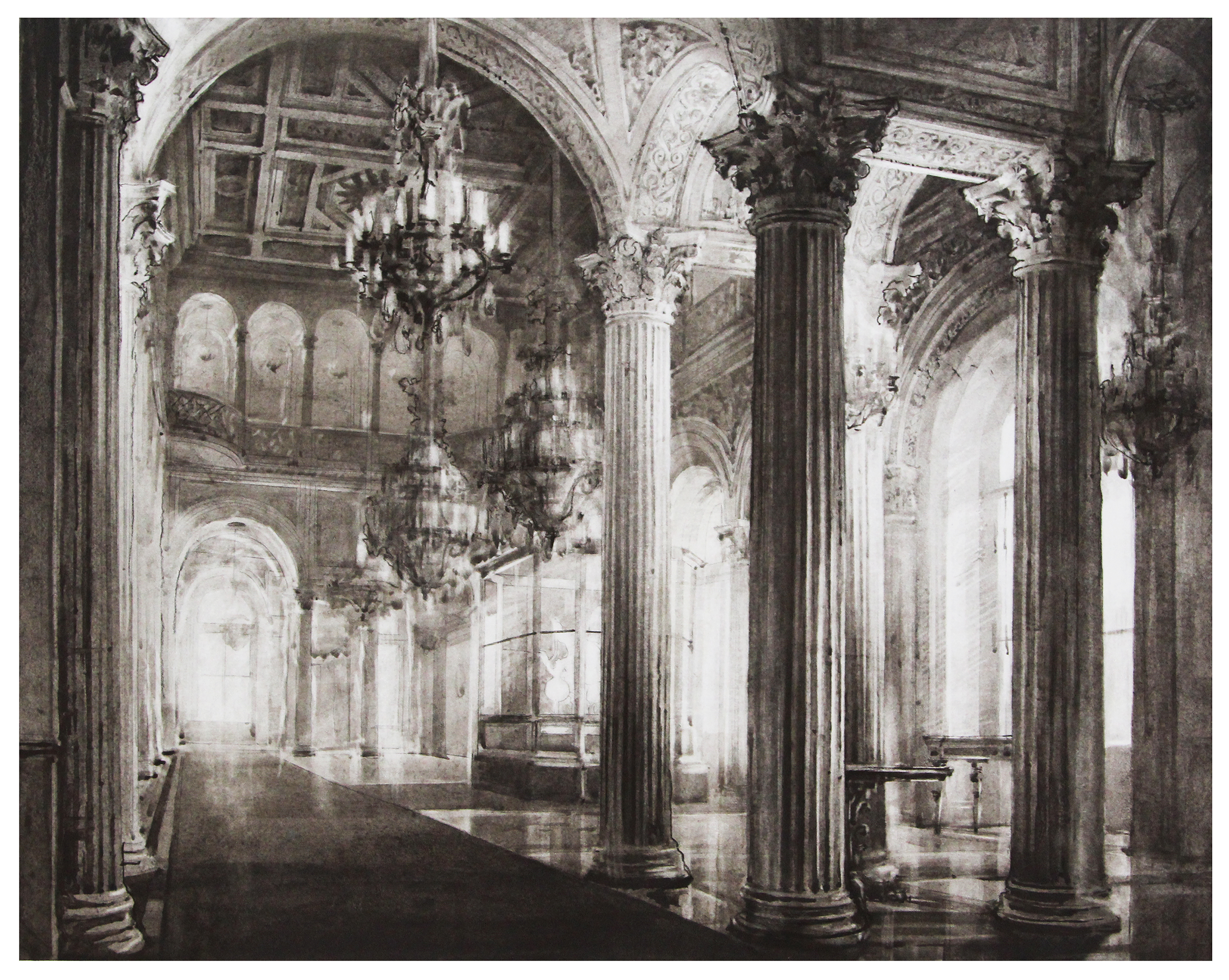 Павильонный зал Эрмитажа в живописи