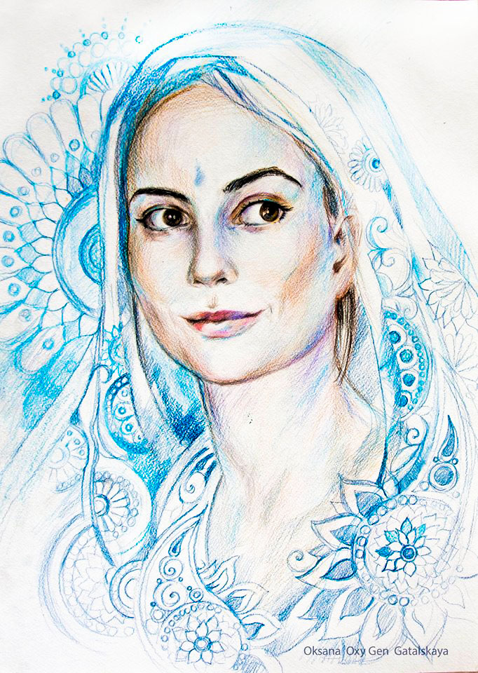 Иллюстрация "Каролина" в стиле графика, другое, классика