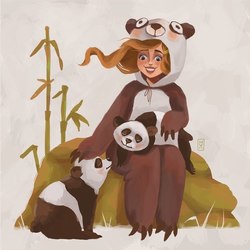 нападение панд
