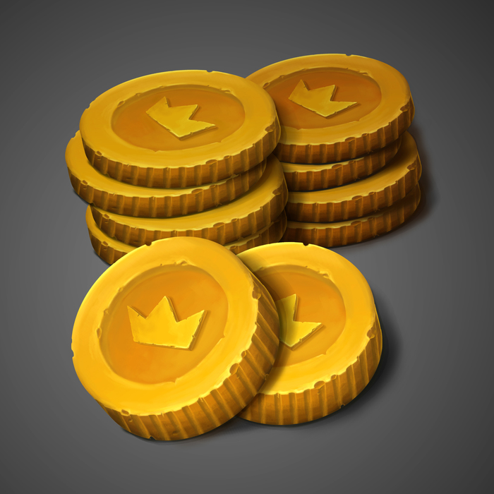 Иллюстрация Isometric coins в стиле 2d, game dev, компьютерная графика Illu...