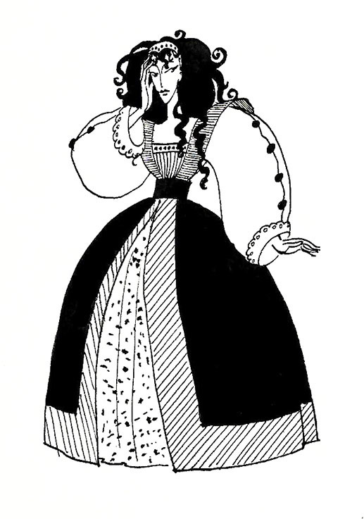 Иллюстрация В. Шекспир. "Много шума из ничего" в стиле