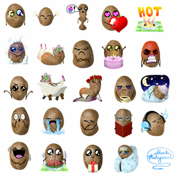 Стикеры для Telegram thecutepotato