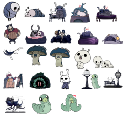 Стикеры для Telegram Hollow Knight