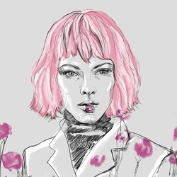 Pink portrait