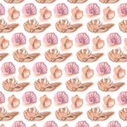 Акварельные ракушки